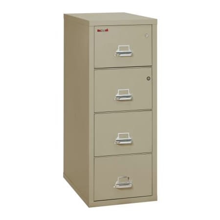 Fire King Fireking Fireproof 4 Drawer Vertical Safe-In-File Legal 20-13/16"Wx31-9/16"Dx52-3/4"H Pewter 4-2131-CPESF